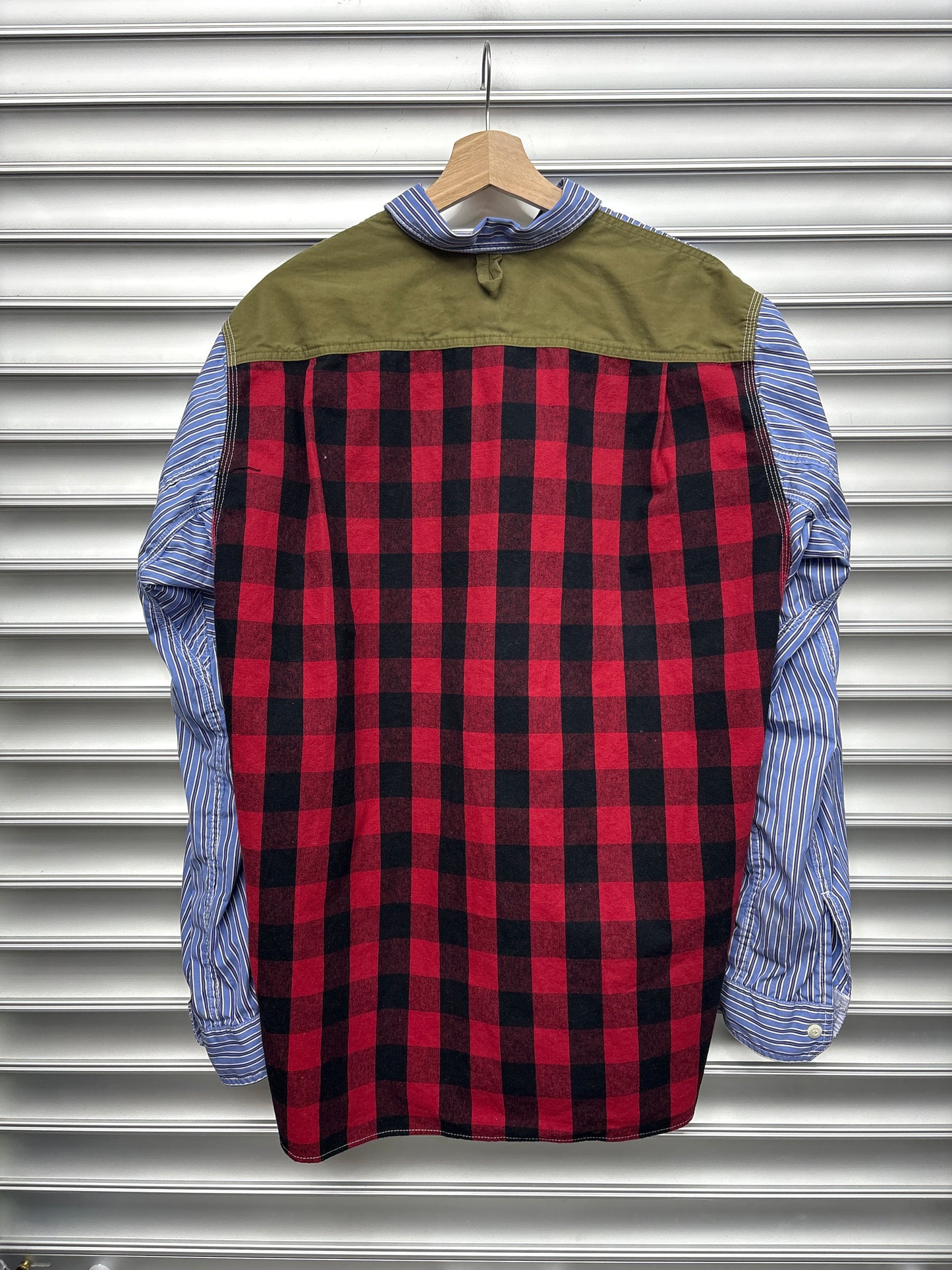 Junya Multi Material Button Down - L**