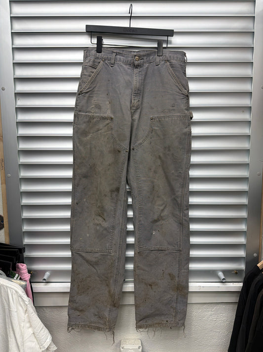 Vintage Grey Carhartt Double Knee - 33x36**