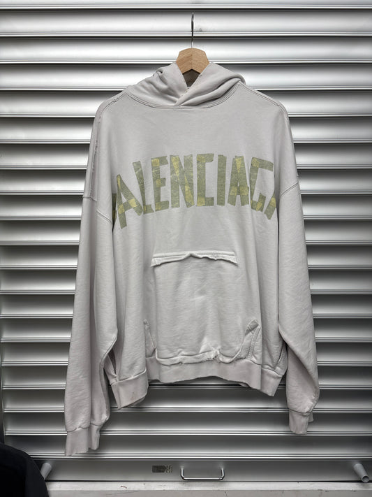 Balenciaga Tape White Hoodie - S**