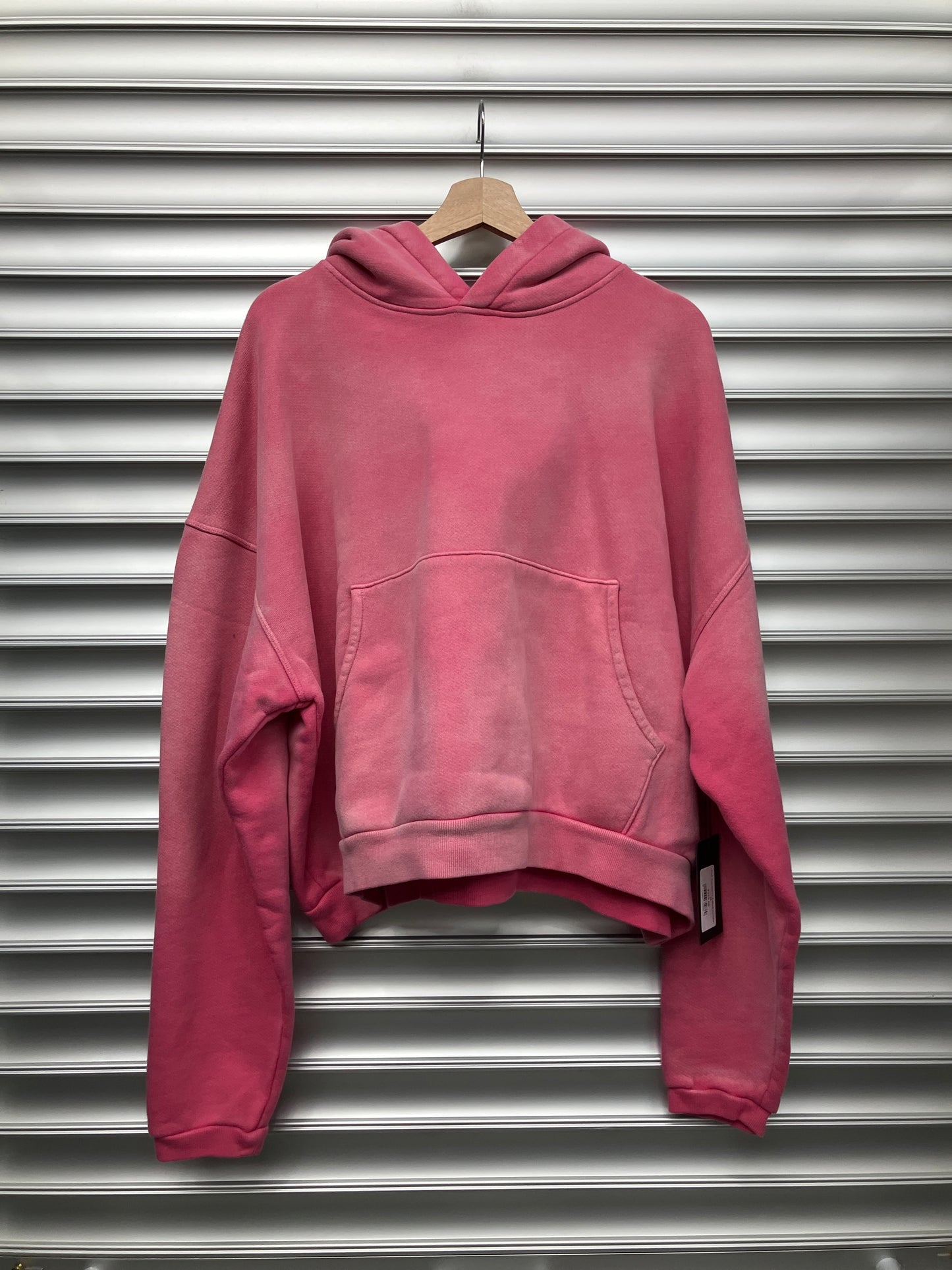 Pink Rapsberry Faded Hoodie - M