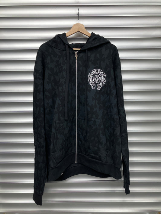 Chrome Hearts Mongram Cemetery Cross Zip - L