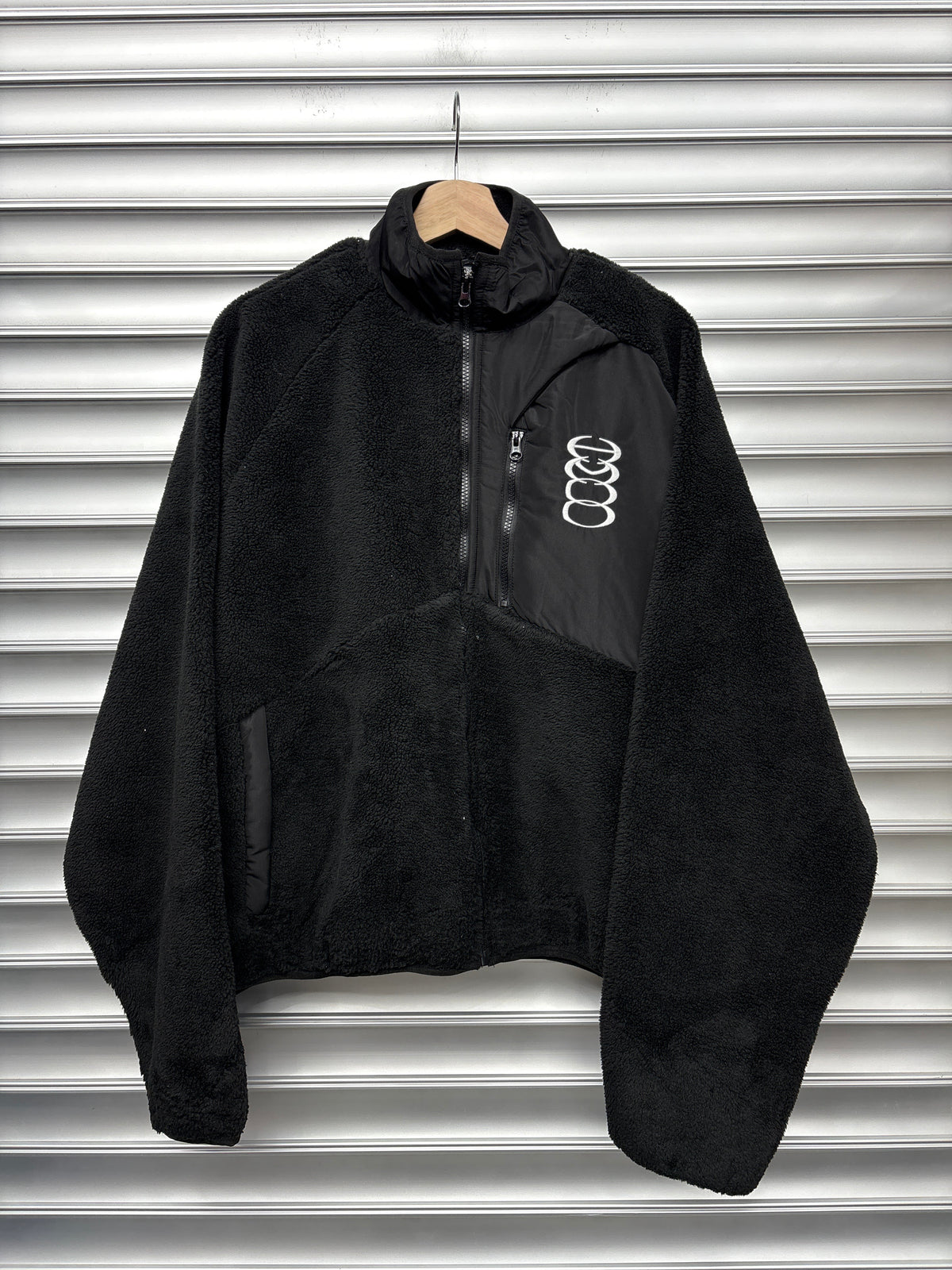 HMDD Fleece Black Zip Up - Large**
