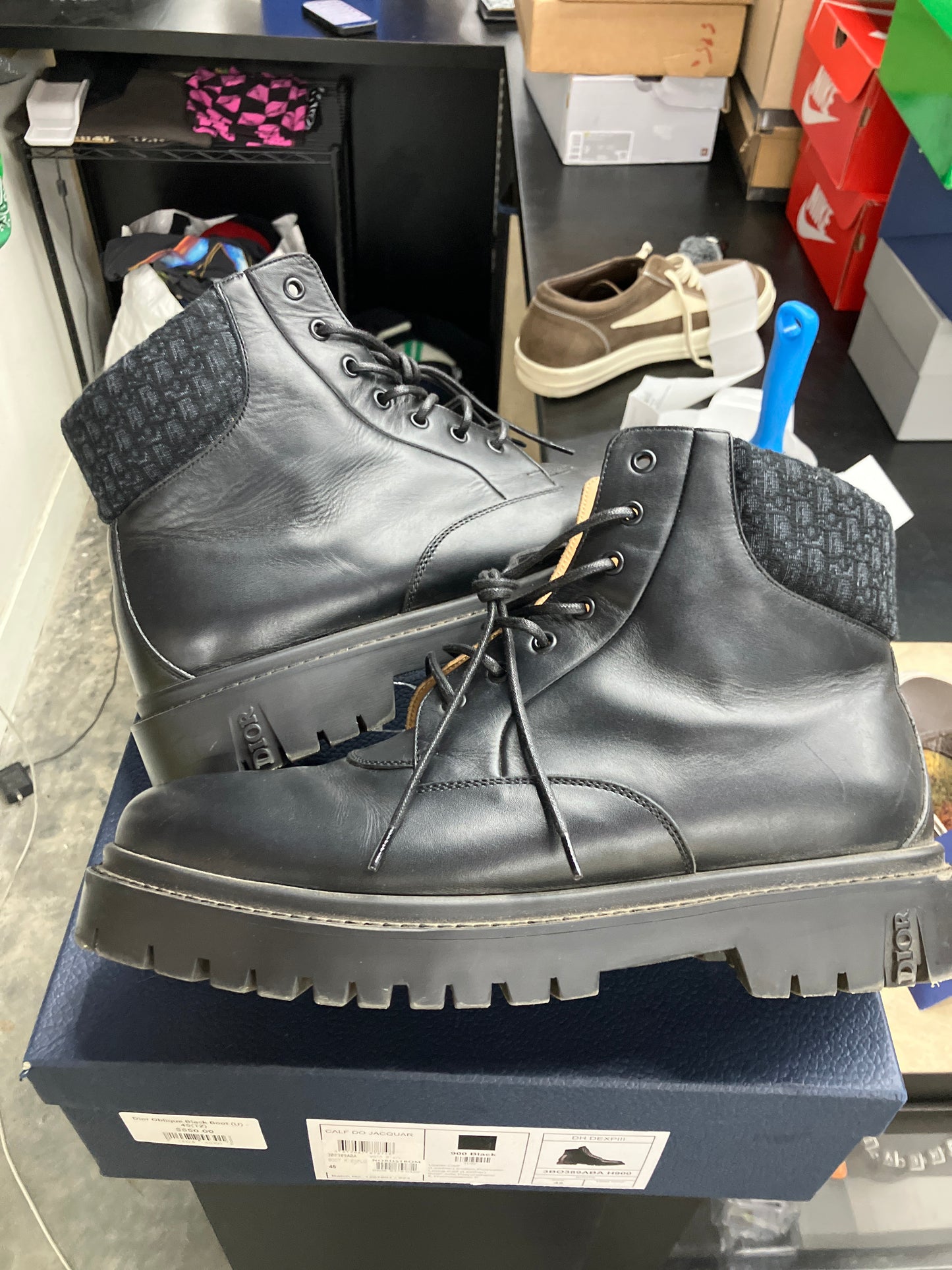 Dior Oblique Black Boot (U) - 45(12)