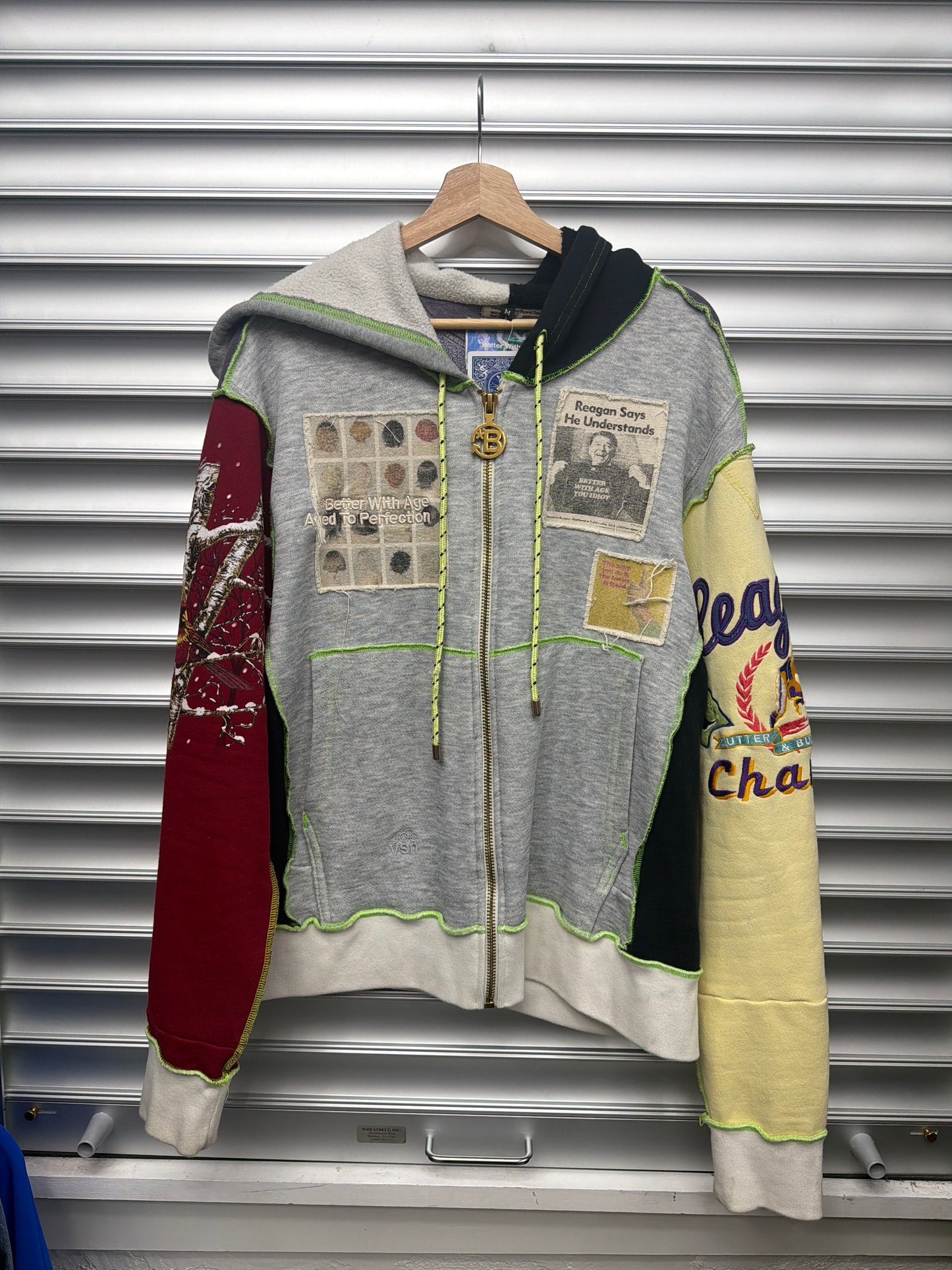 Better With Age Reconstructed Zip Up - M