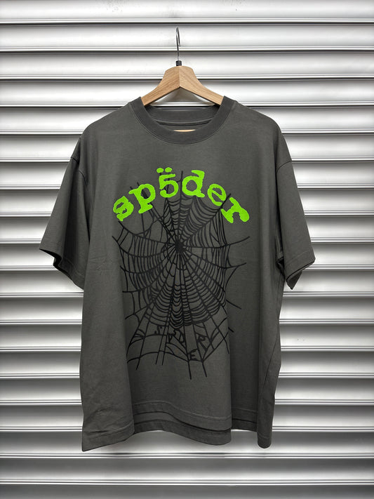 Spider Grey Web Tee - L**