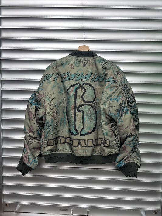 Mowalola Graffiti Bomber Jacket - S