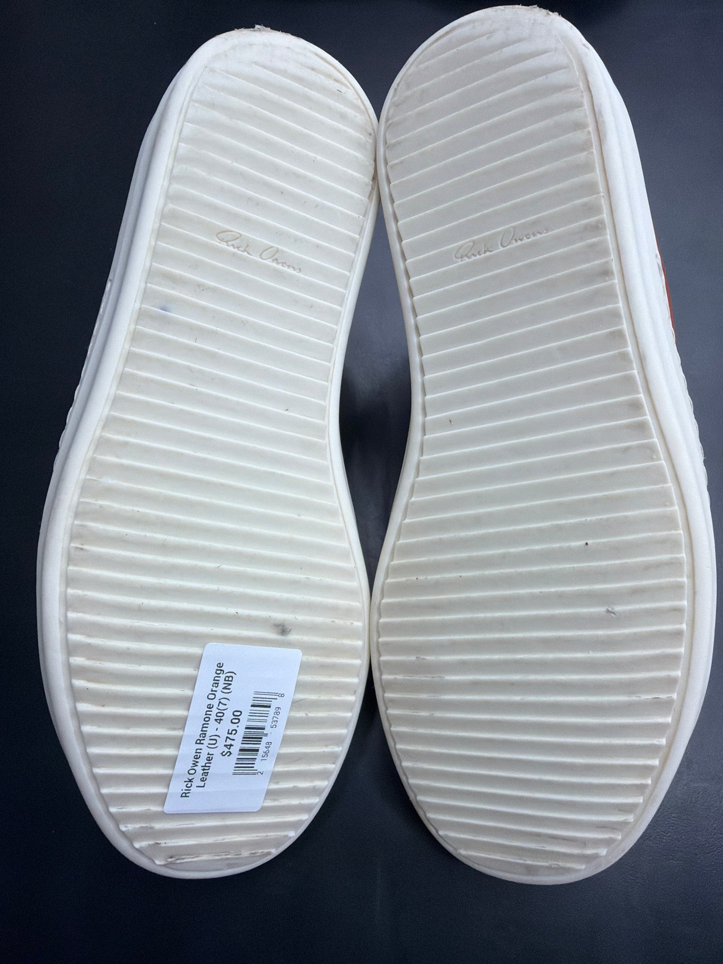 Rick Owen Ramone Orange Leather (U) - 40(7) (NB)