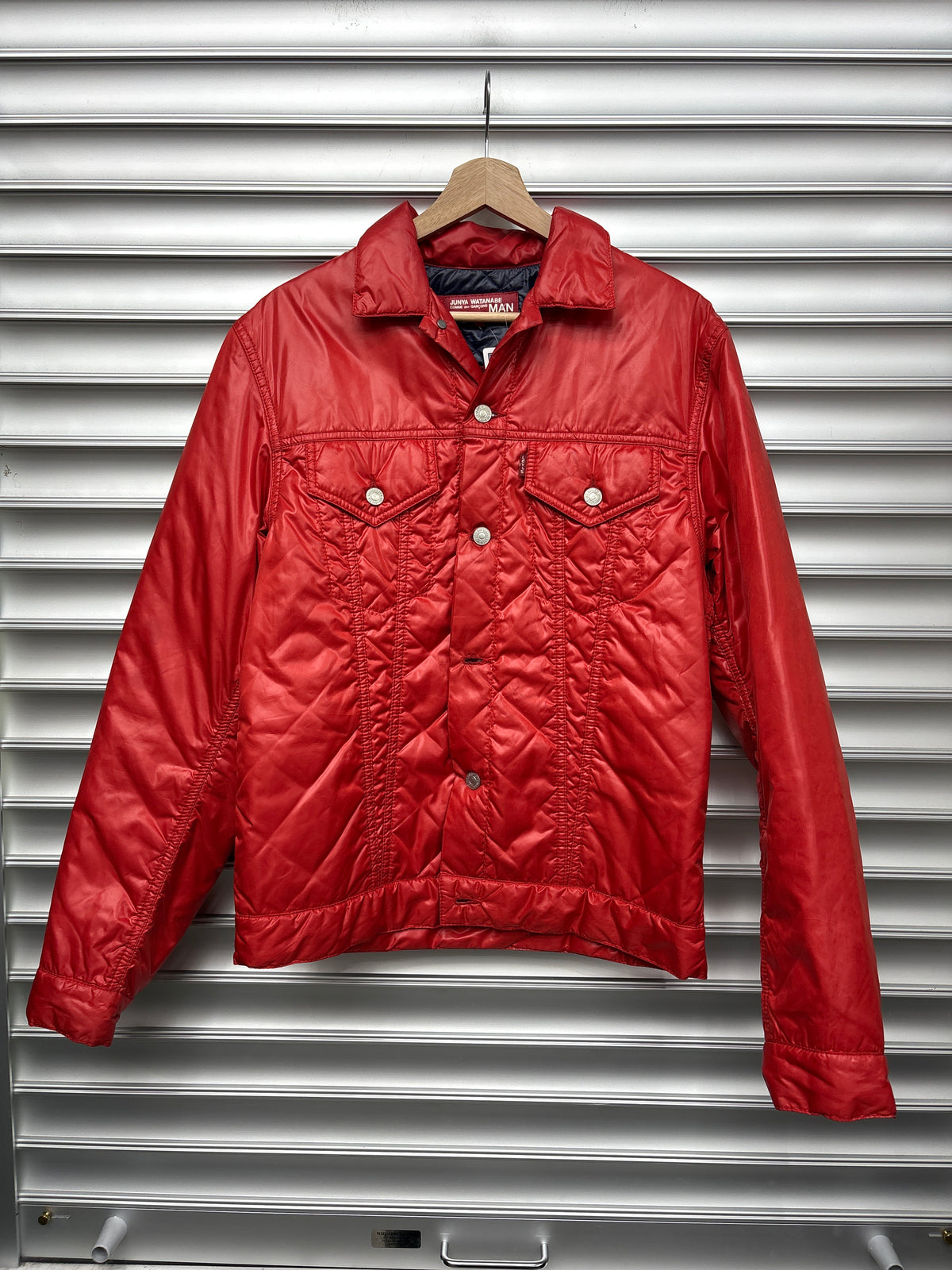CDG Levi Red Puffer Jacket - L**