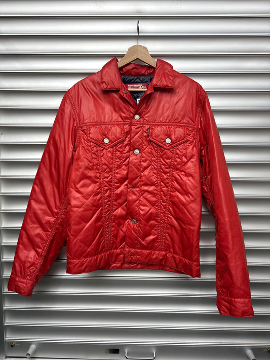 CDG Levi Red Puffer Jacket - L**