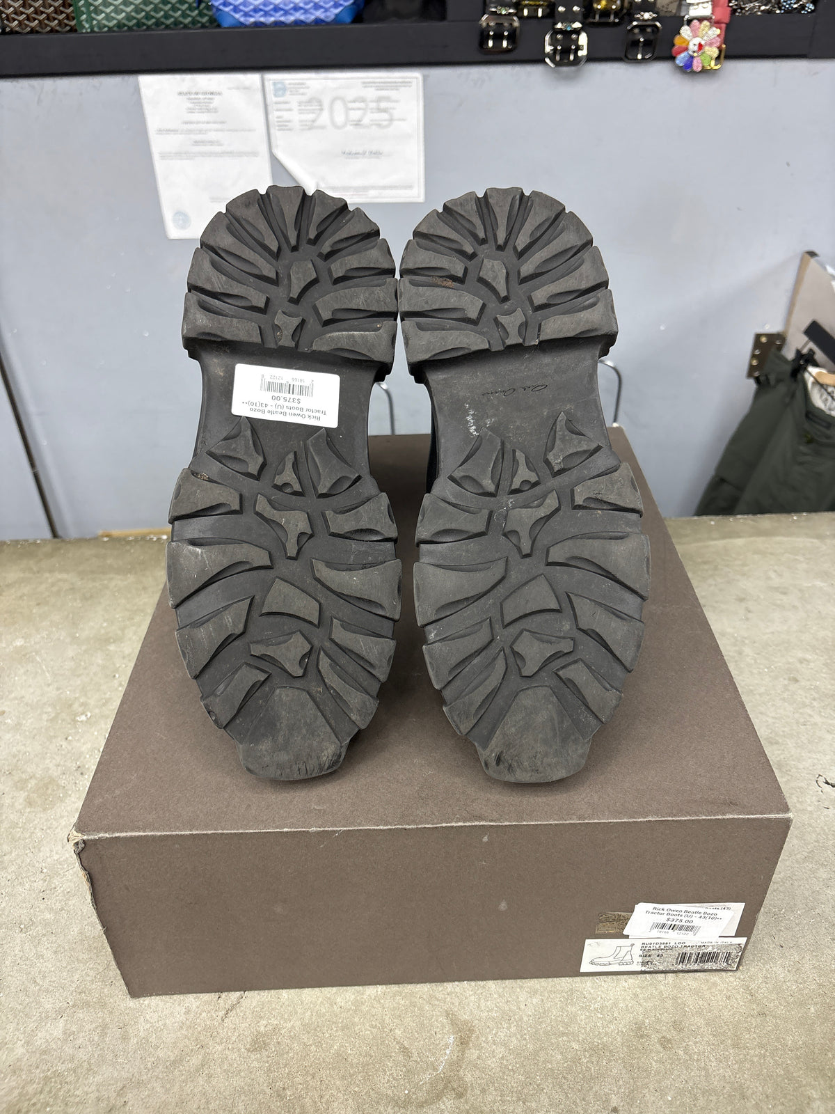 Rick Owen Beatle Bozo Tractor Boots (U) - 43(10)**