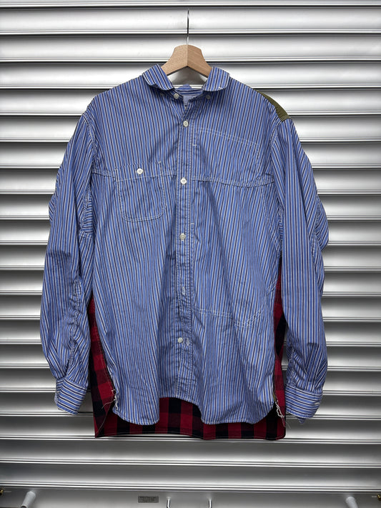 Junya Multi Material Button Down - L**