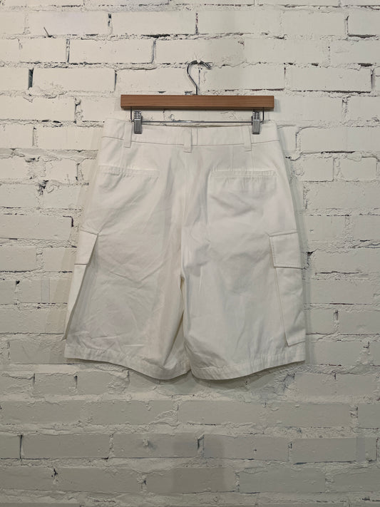 Louis Vuitton White Cargo Shorts - 48