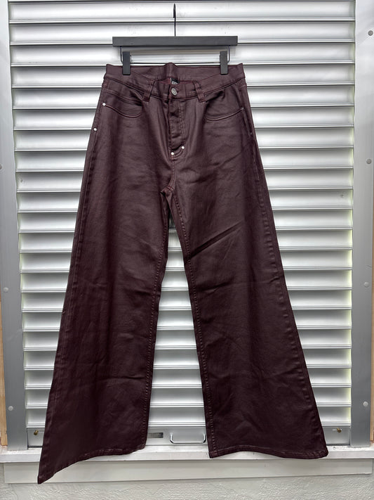 6PM Brugundy Wax Denim - 34 **