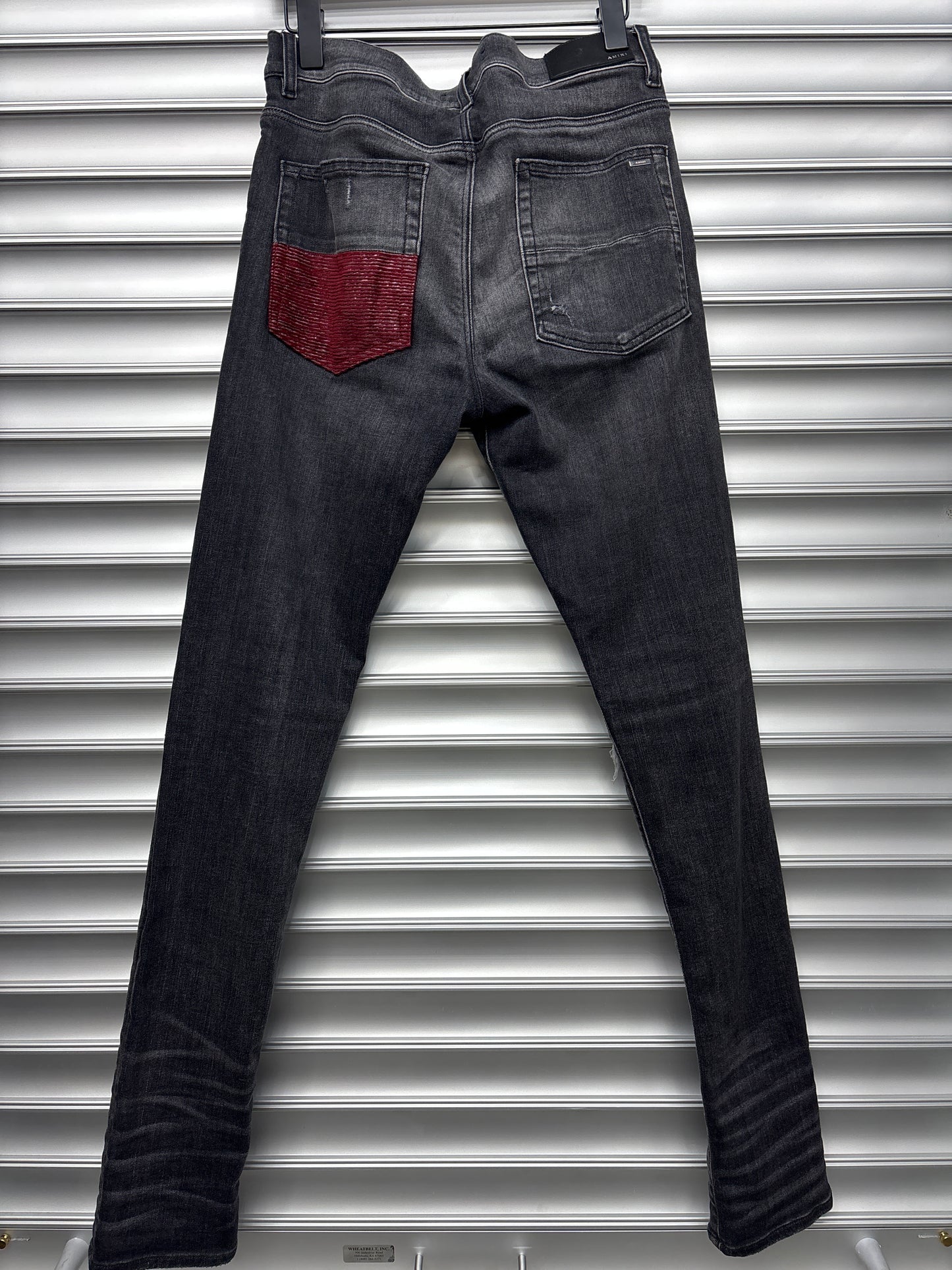 Amiri MX1 Red Velvet Patch - 32