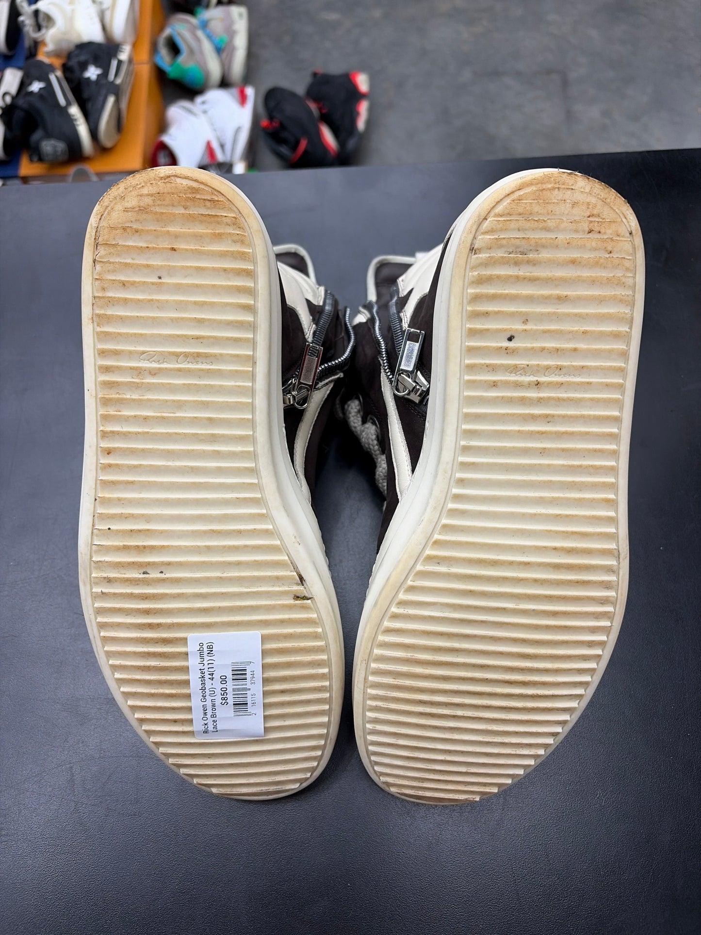 Rick Owen Geobasket Jumbo Lace Brown (U) - 44(11) (NB)