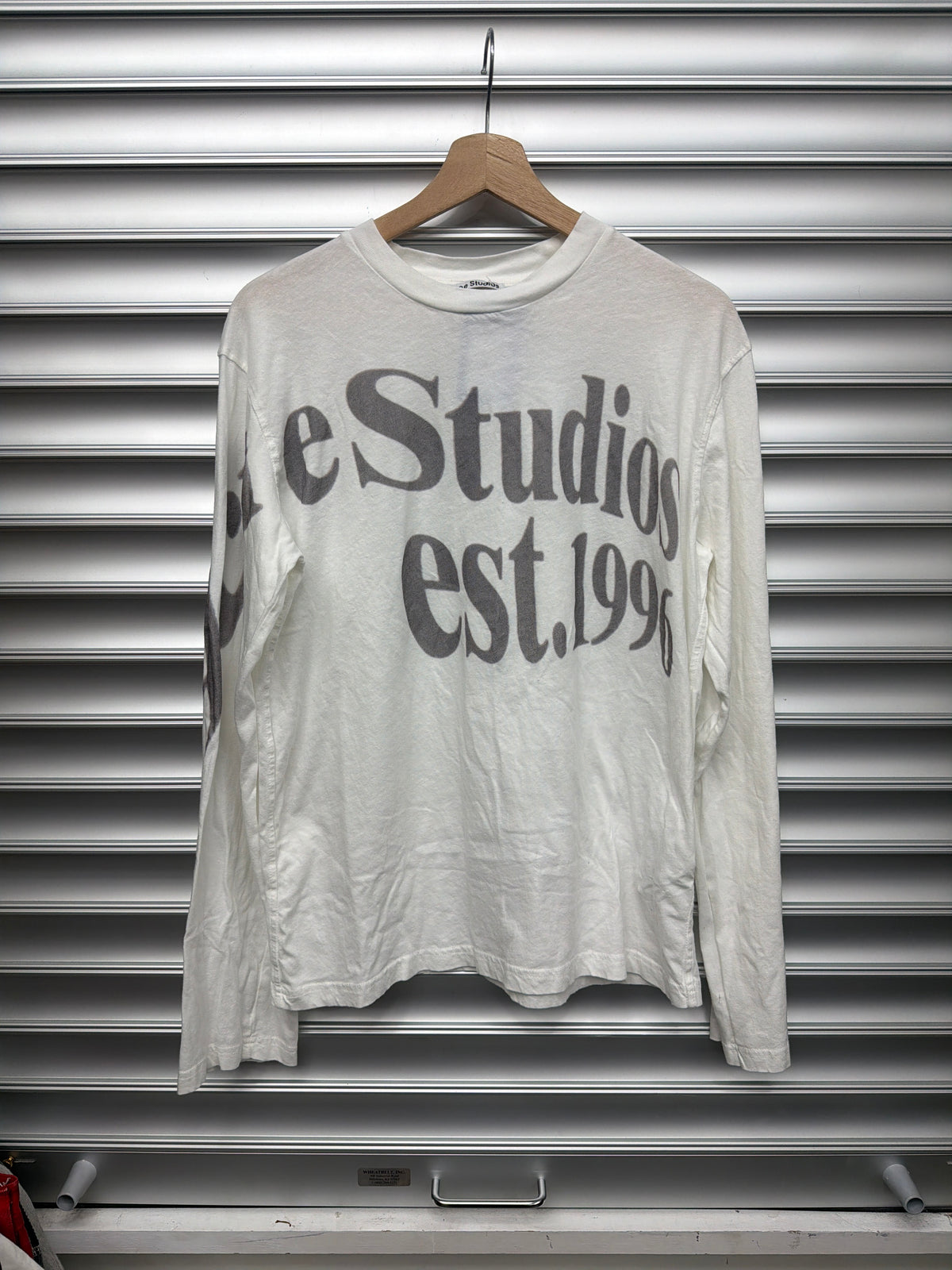 Acne Studios Curvy Logo Tee - XS**