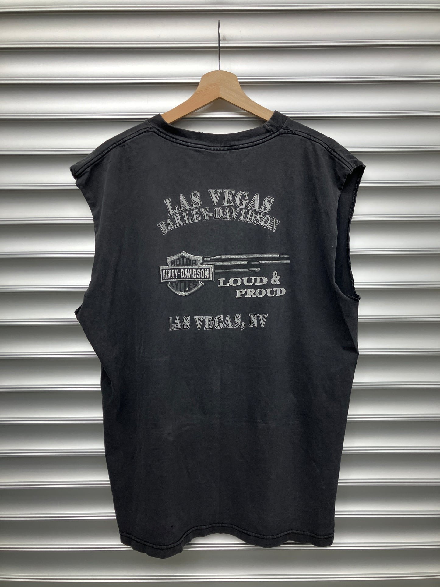 Vintage Harley Snake Cutoff Tee - XL*