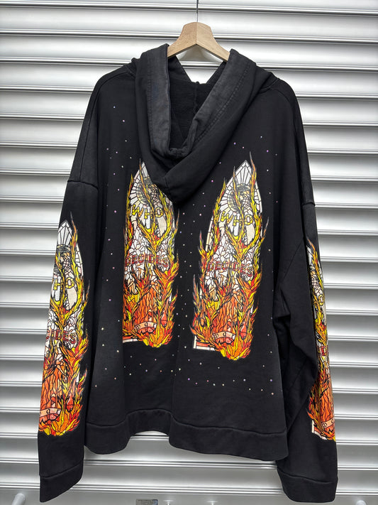 Who Decides War Rhinestone Hoodie - 3XL