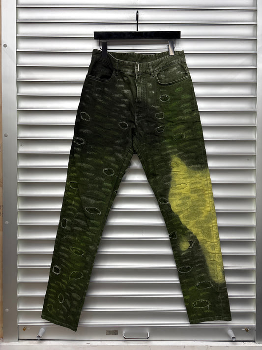 Givenchy Green Straight Leg Denim - 34