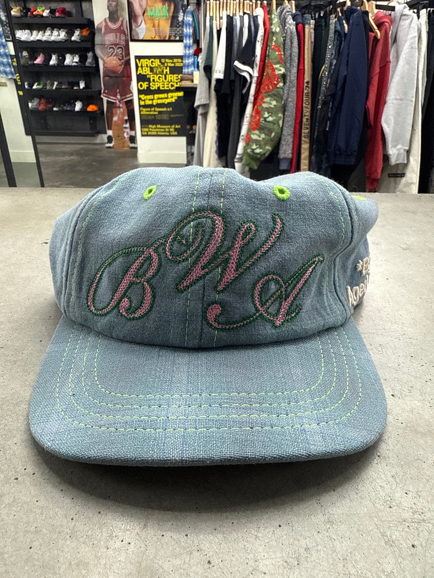 Better With Age Blue Plaid Hat