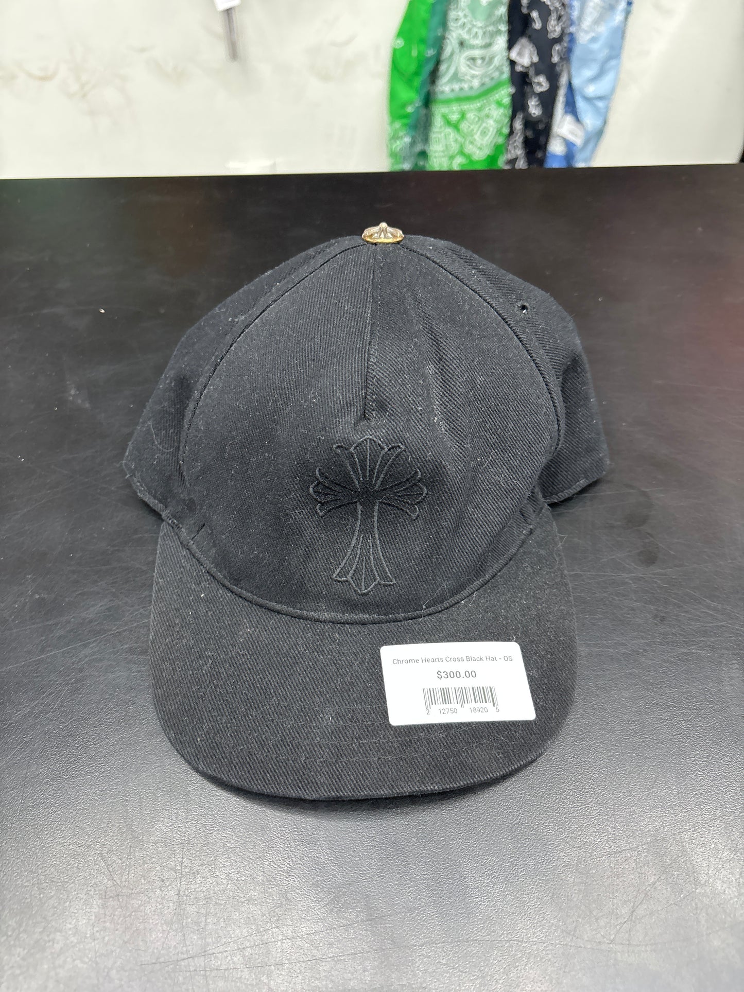 Chrome Hearts Cross Black Hat - OS
