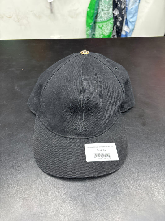 Chrome Hearts Cross Black Hat - OS
