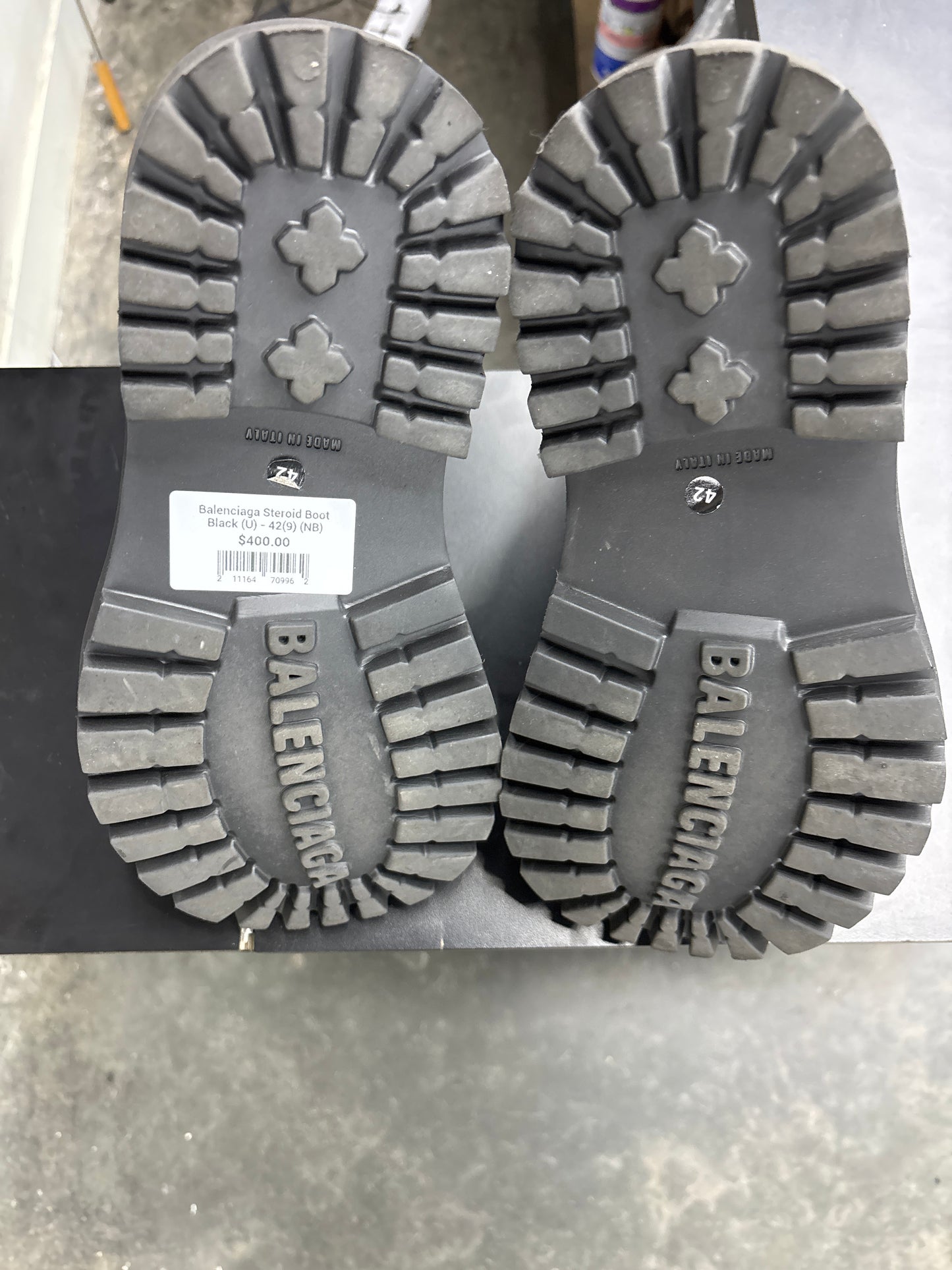 Balenciaga Steroid Boot Black (U) - 42(9) (NB)