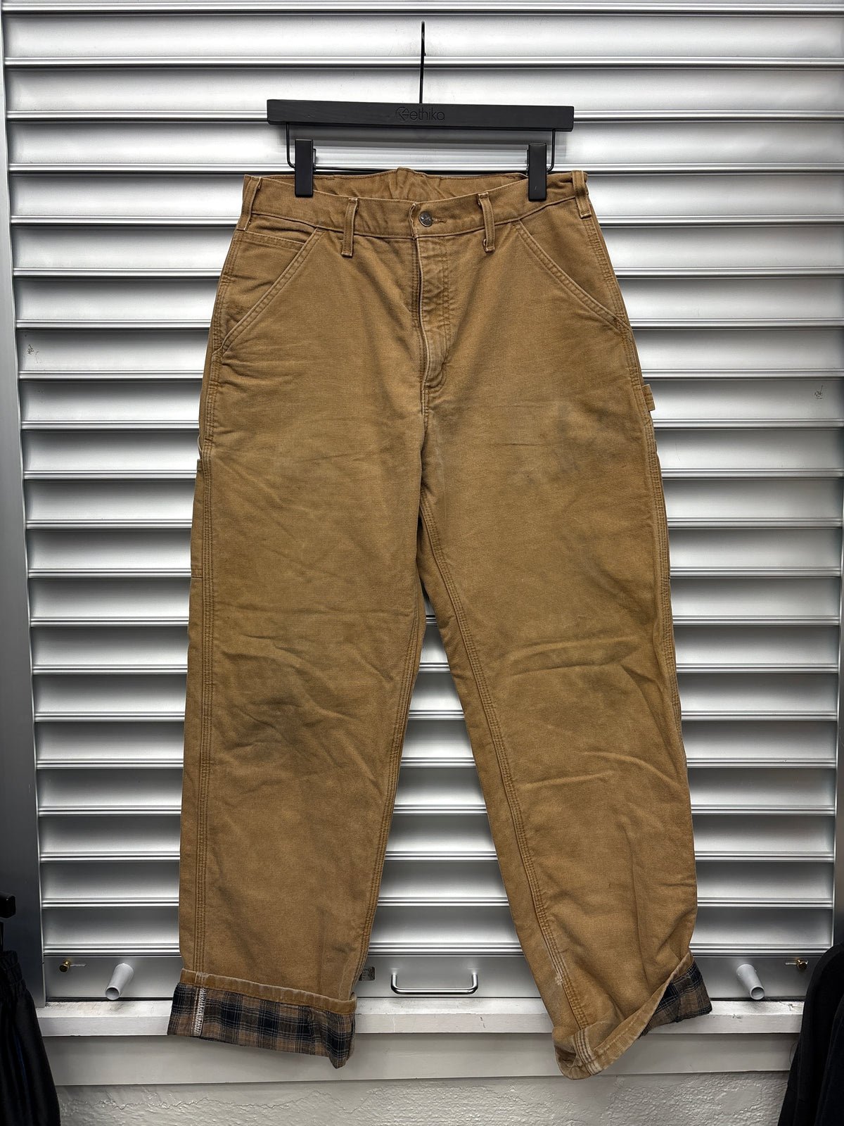 Vintage Tan Lined Carpenter Pants - 33x32**
