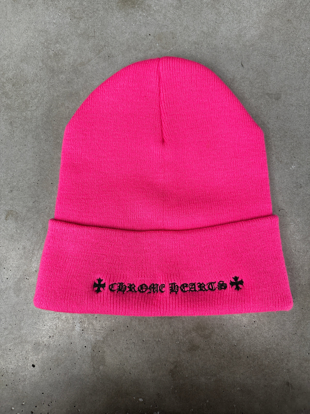 Pink Chrome Hearts Beanie **