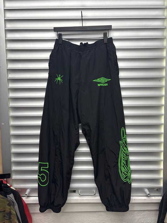 Spider Black Track Pants - L**