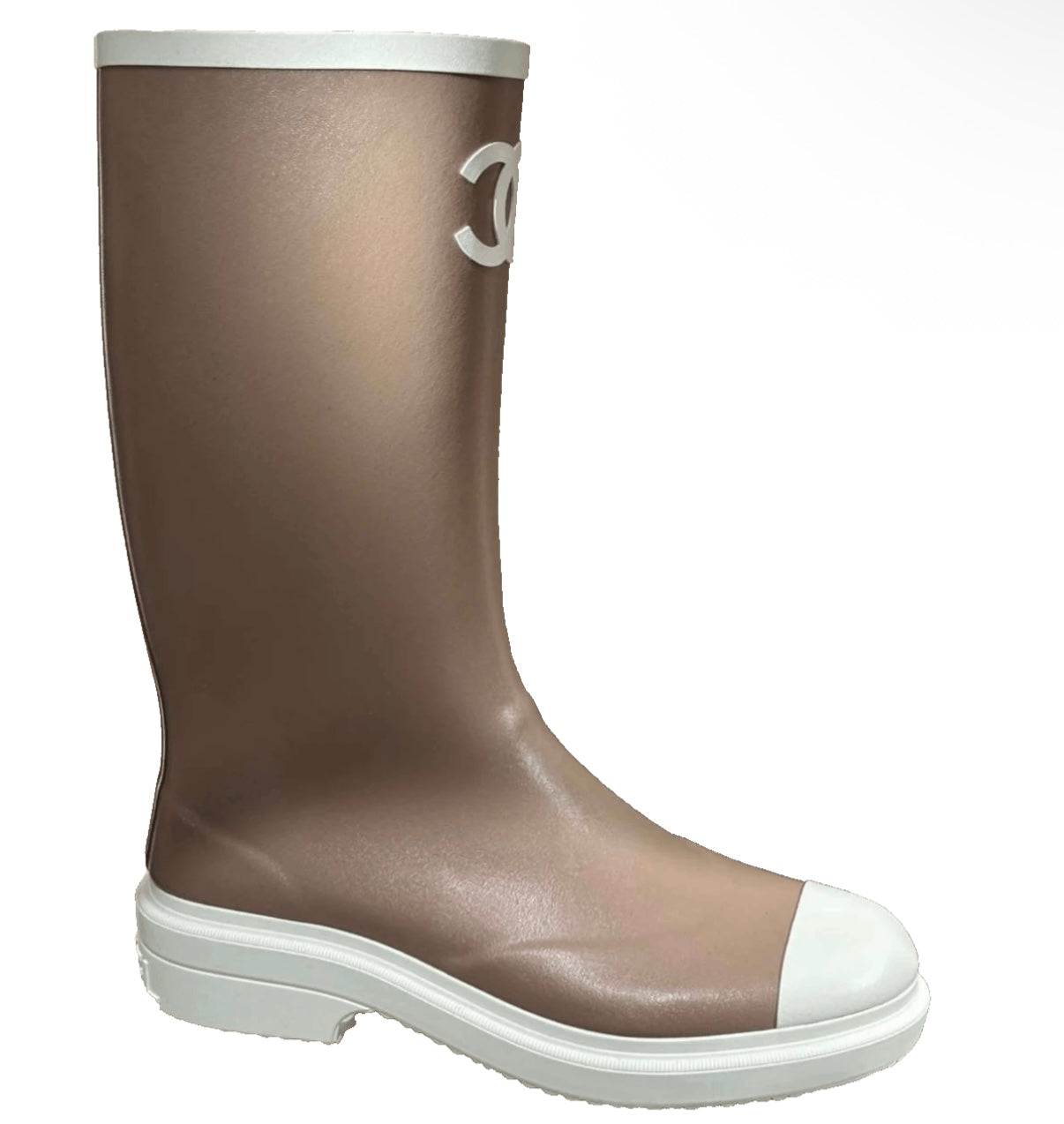 Chanel Rain Boot Beige - 39