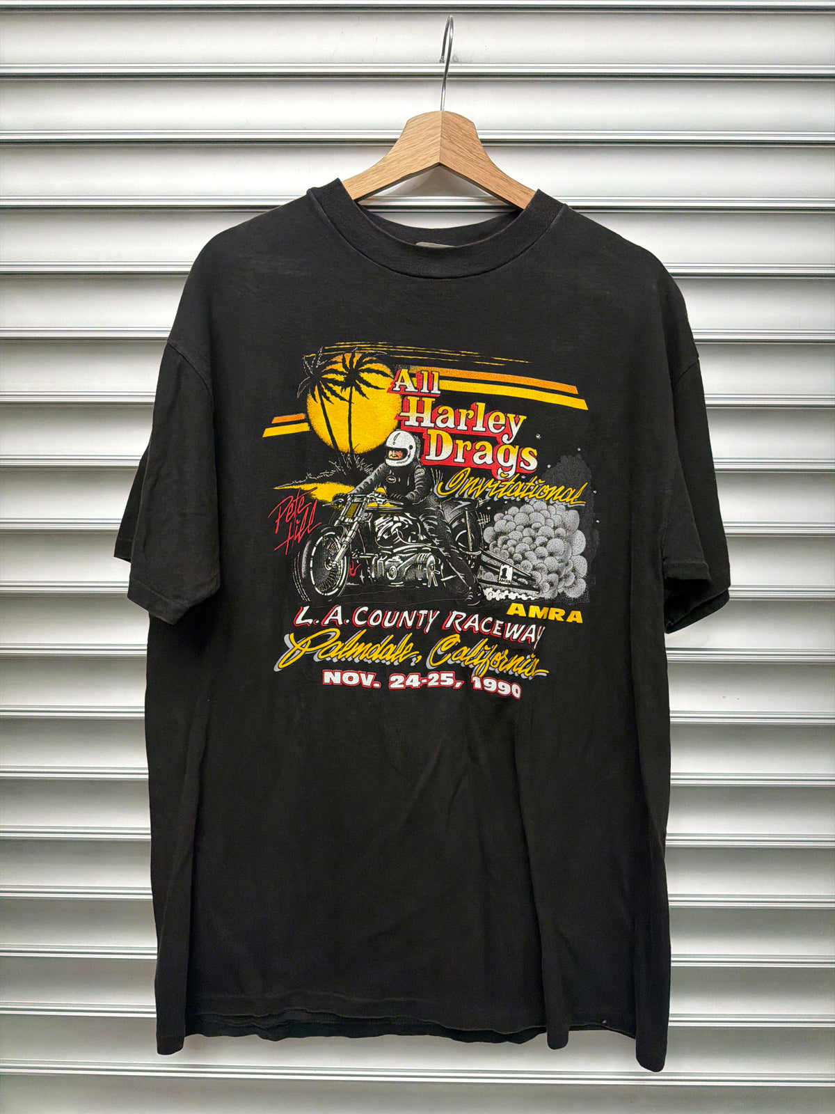 Vintage Harley Drags Tee - XL**