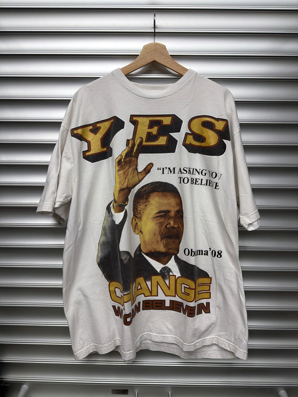 Vintage Obama YES Tee - XL**