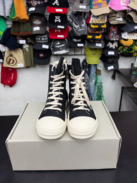 Rick Owen DRKSHDW High Top Black (U) - 41(8)