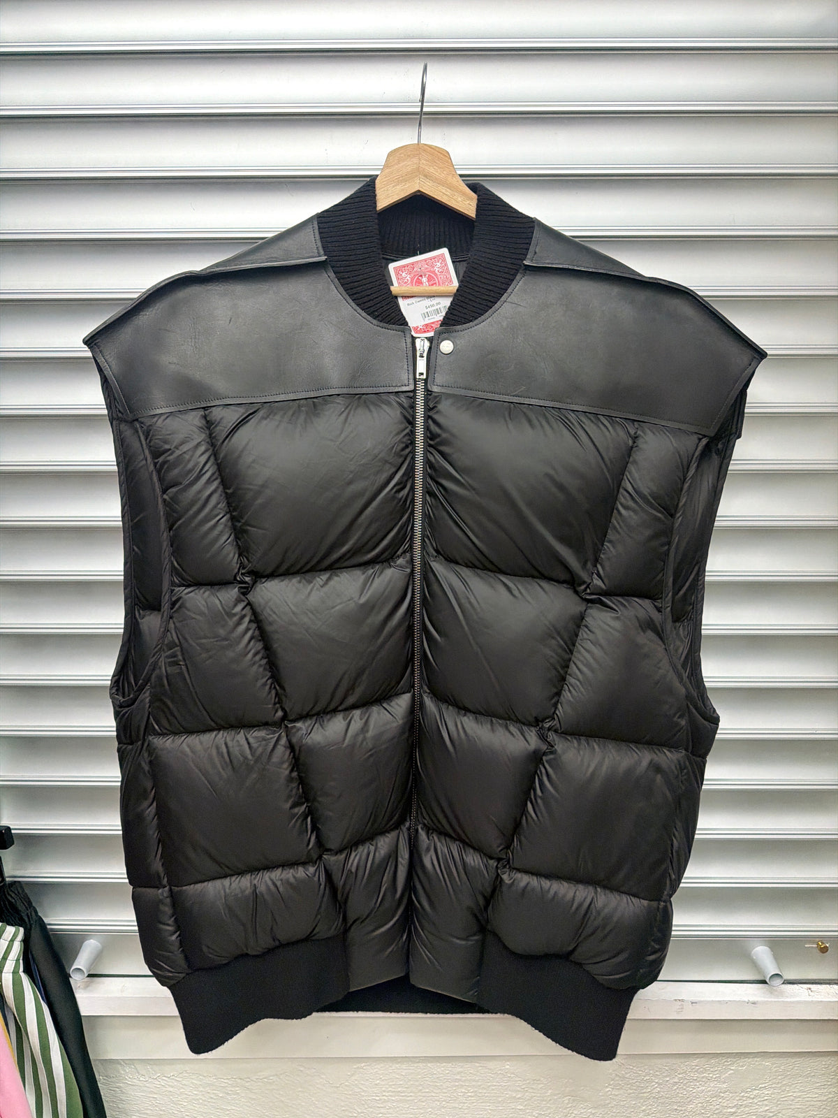 Rick Owens Black Puffer Vest - L**