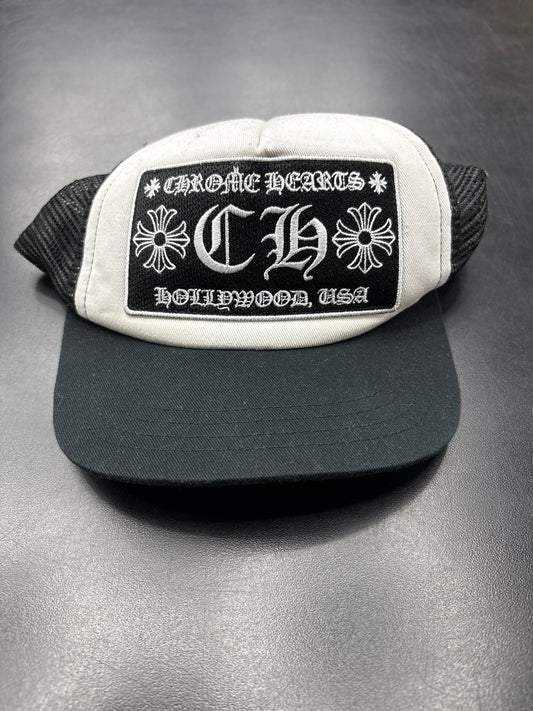Chrome Heart Black/White CH Hat**