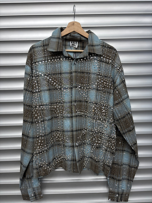 Vale Rhinestone Ocean Flannel - S