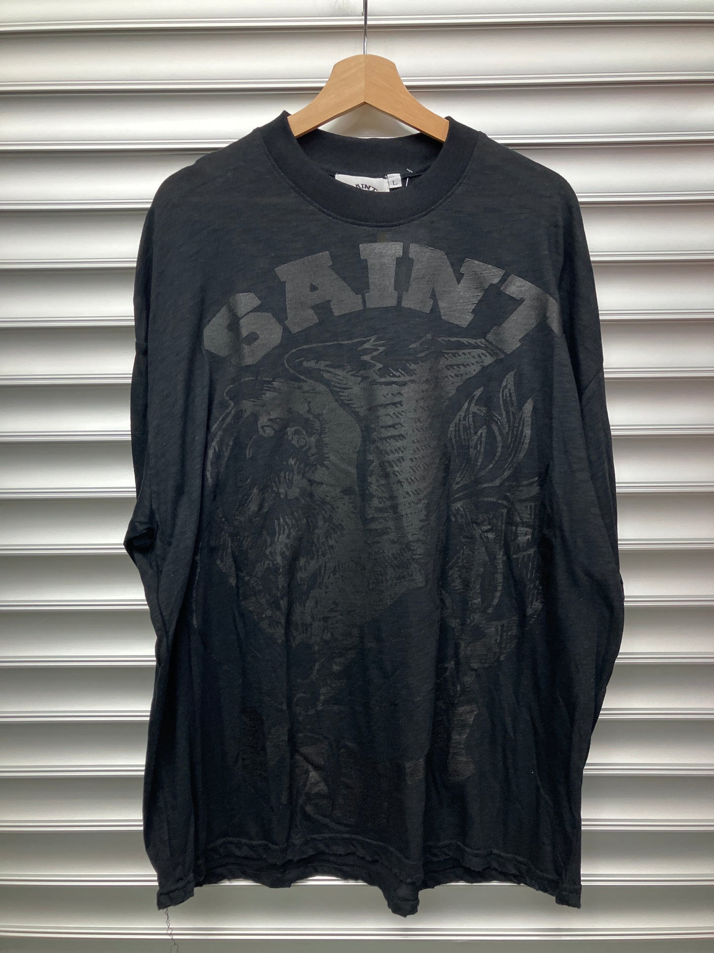 Saint Vanity Complex Con Black Tee - L
