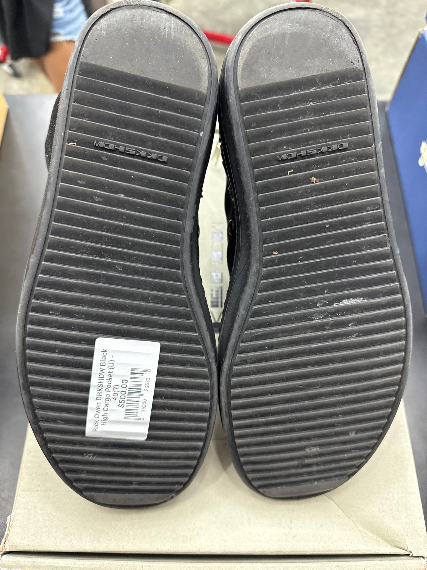 Rick Owen DRKSHDW Black High Cargo Pocket (U) - 40(7)