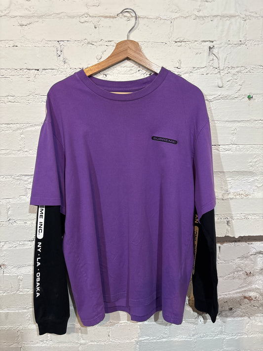 Supreme Purple Longsleeve - M