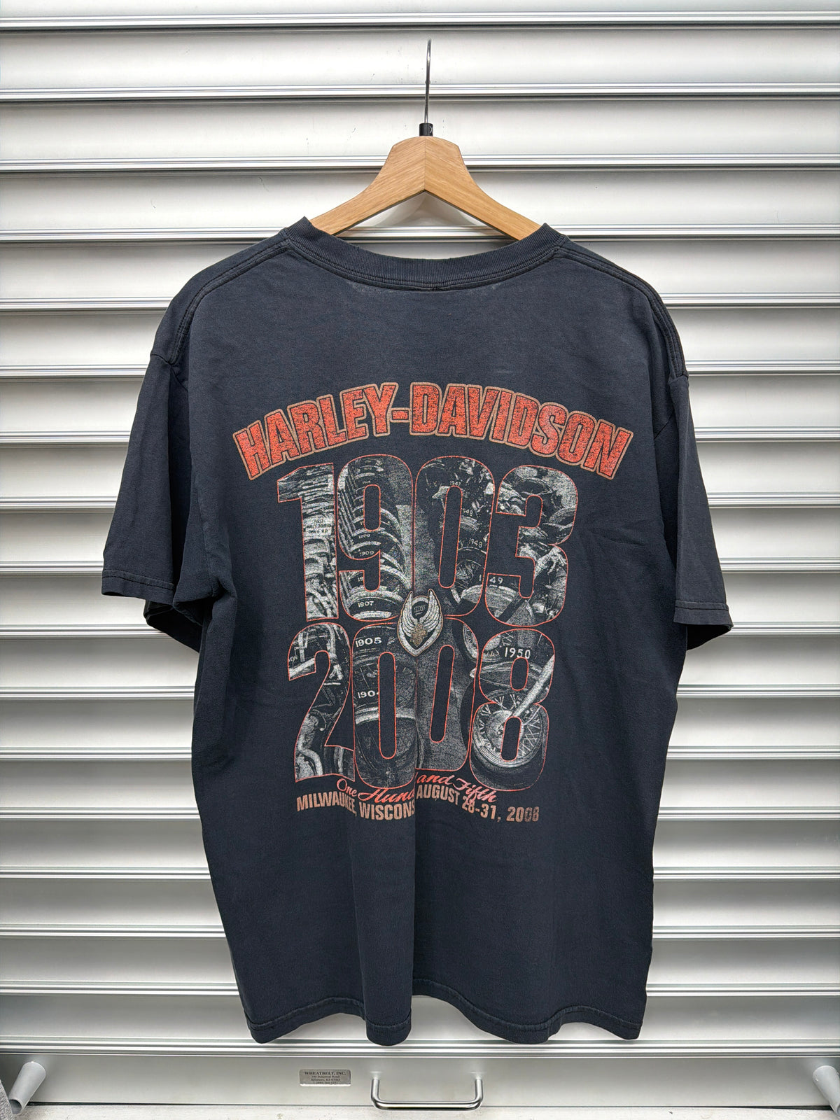 Vintage Harley 105 Years Tee - L**