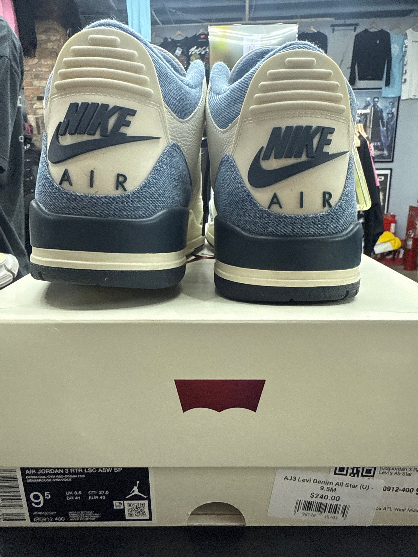 AJ3 Levi Denim All Star (U) - 9.5M