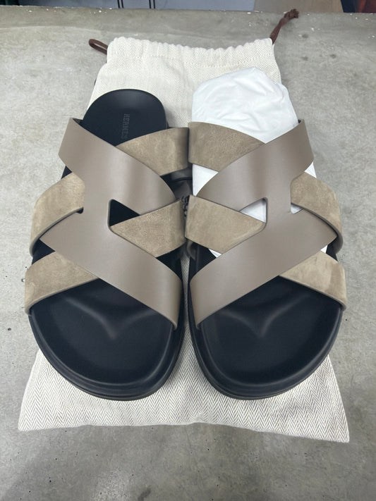 Hermes Kazmir Sandal Grey - 43(10) (NB)**