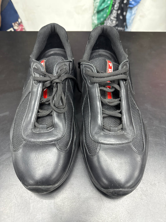 Prada American Cup Black Leather (U) - 8.5M (NB)