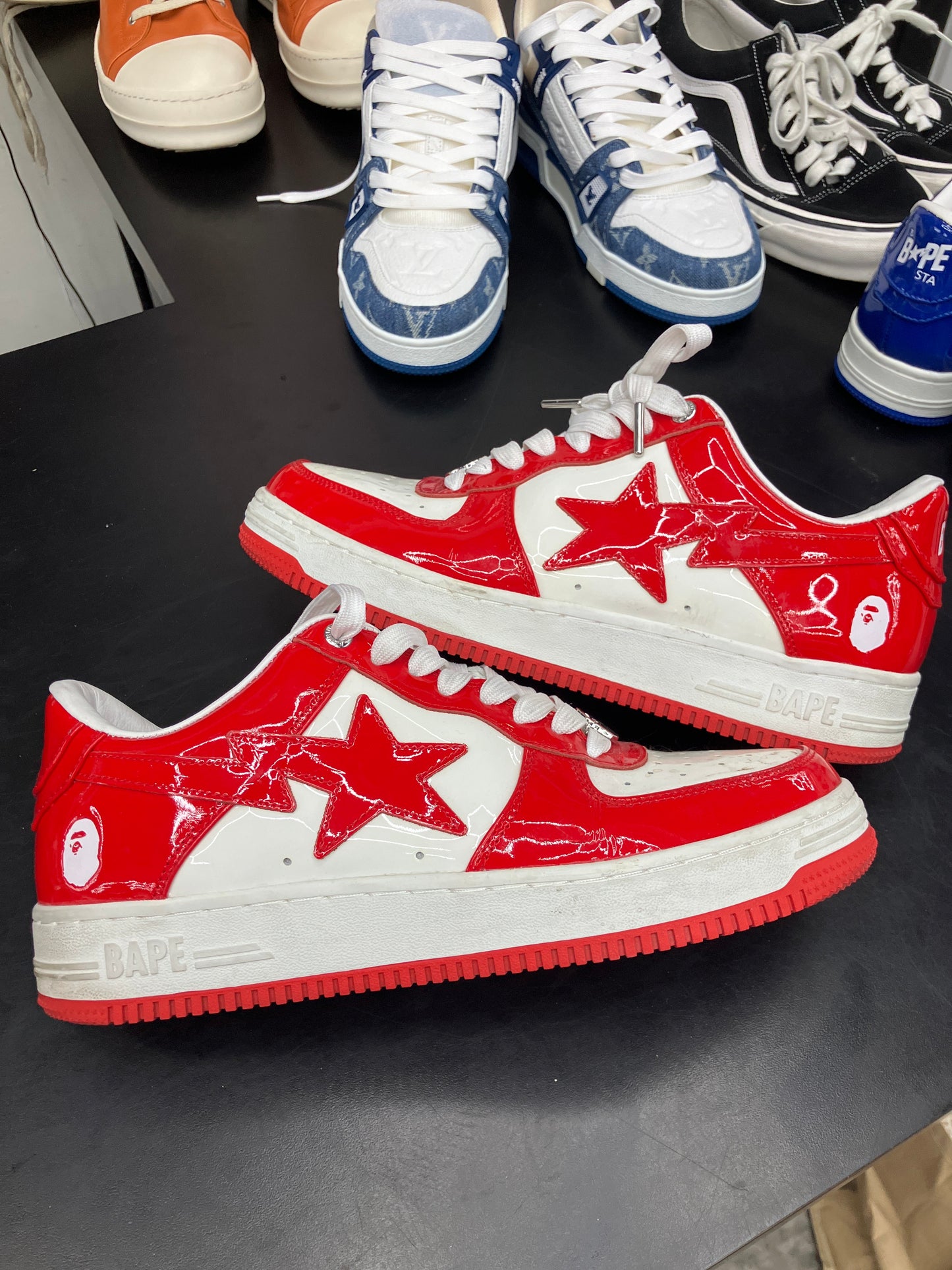 Bapesta Red Patent (U) - 10M (NB)