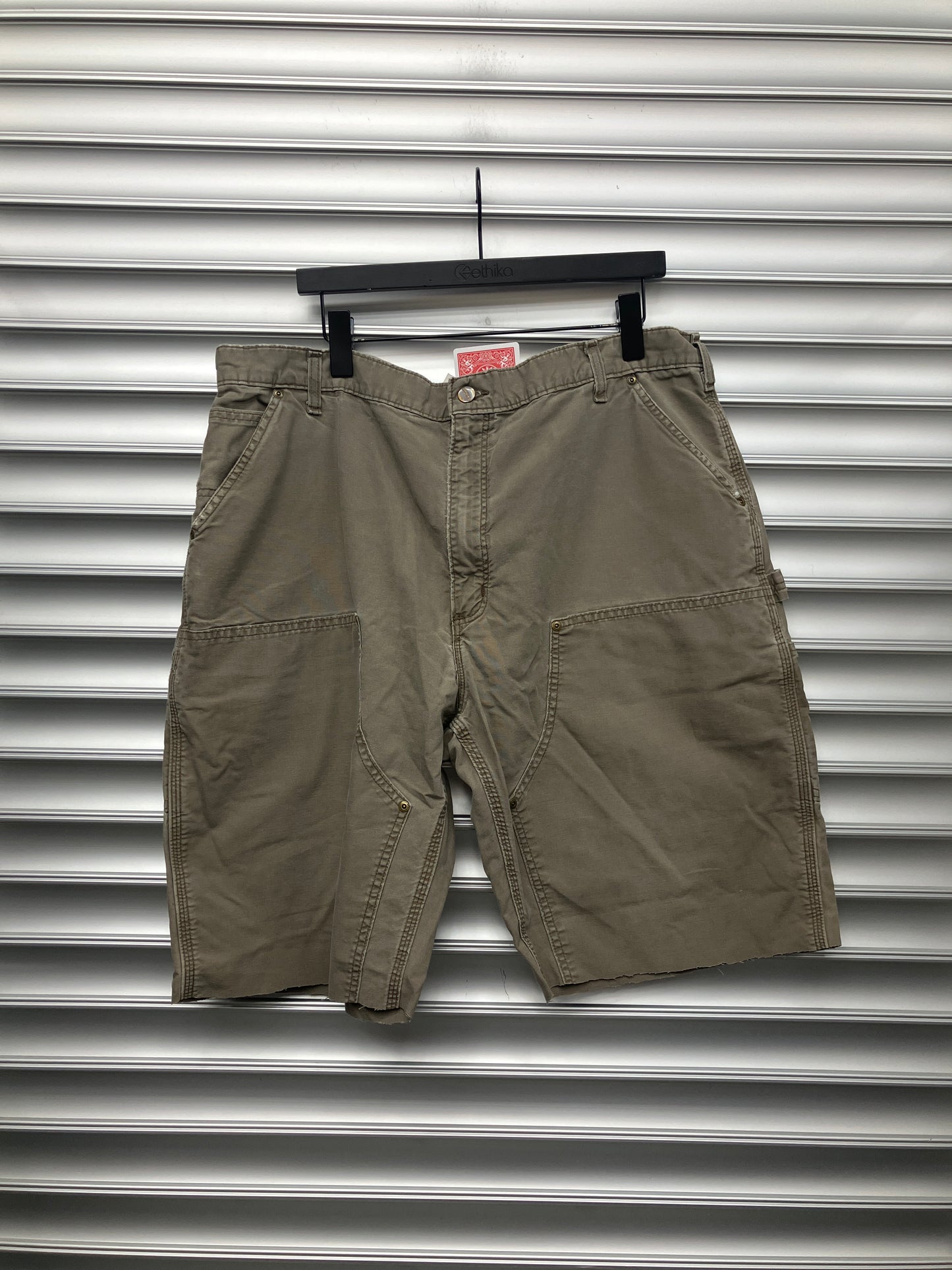 Vintage Carhartt Double Knee Shorts Brown - 42