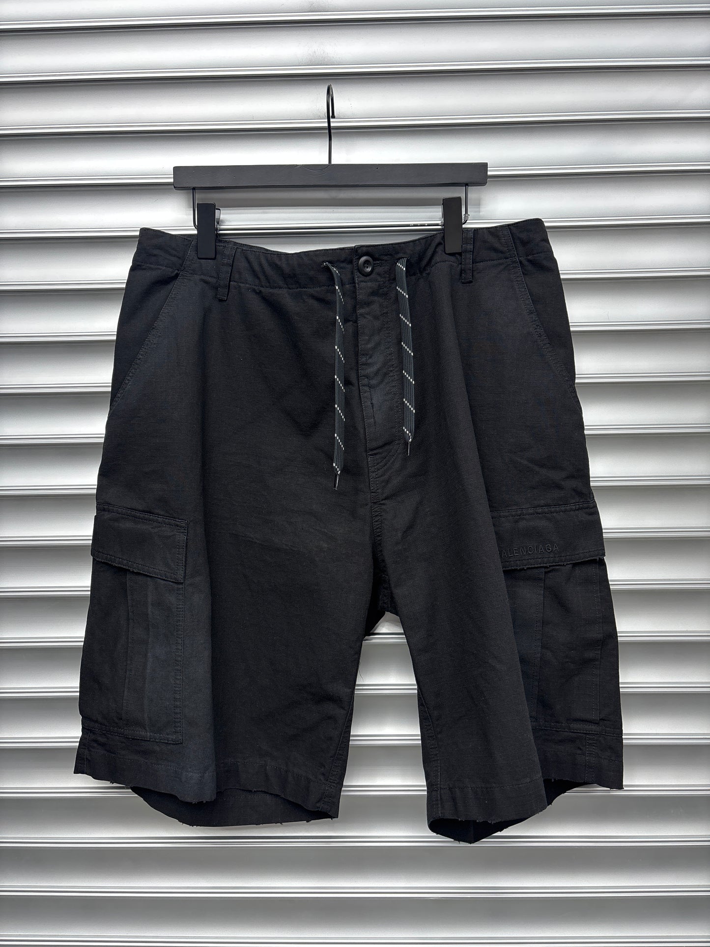 Balenciaga Black Cargo Shorts - L