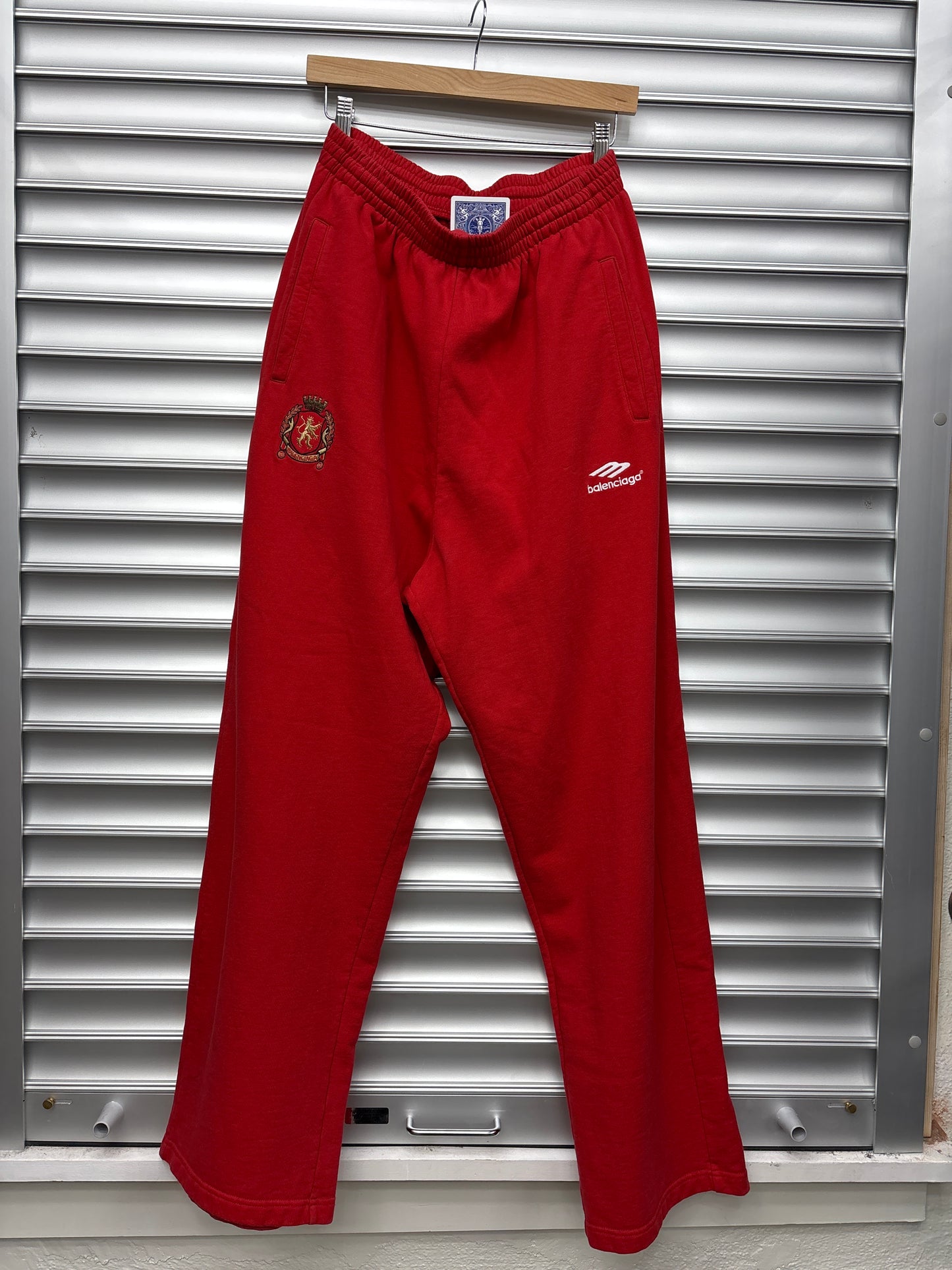 Balenciaga Red Sweatpants - M