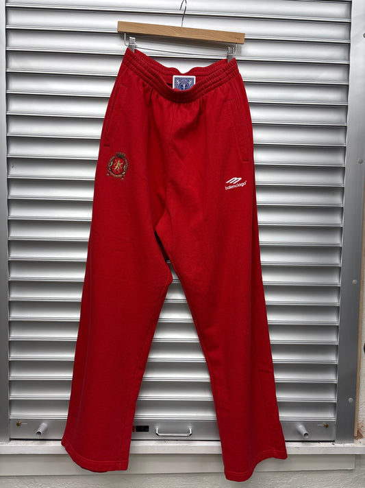 Balenciaga Red Sweatpants - M