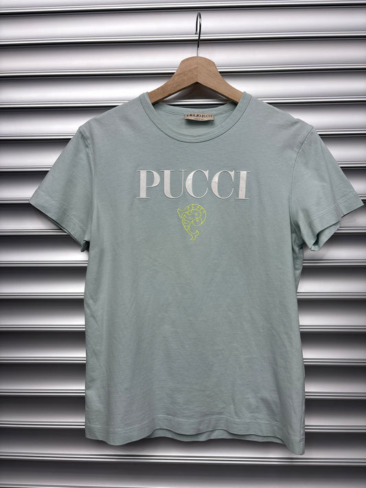 Pucci Baby Blue Ying Yang Tee - XS